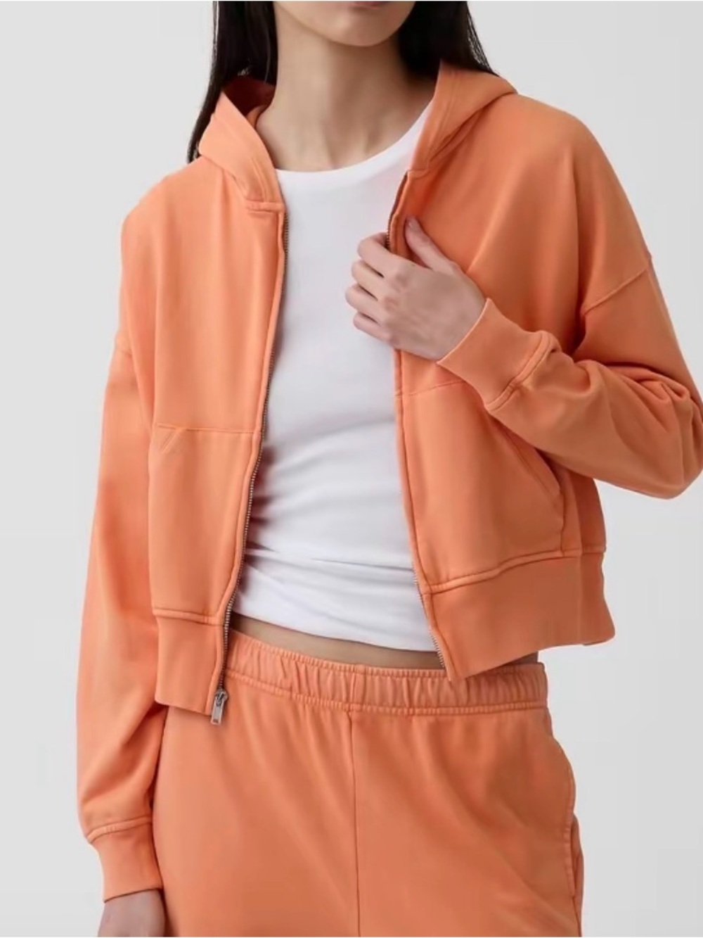 ISO !!! GAP Tangerine Orange Vintage Soft Zip Hoodie